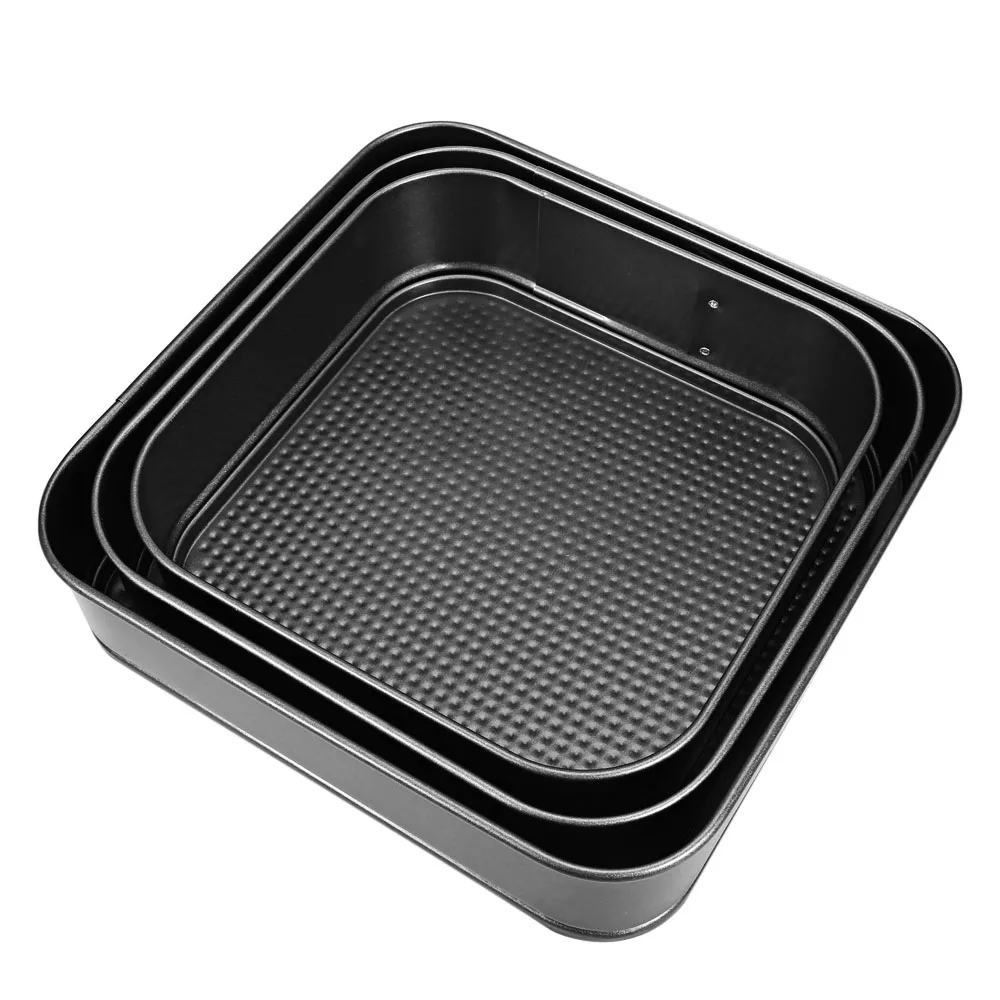 3pcs Carbon Steel Cookies Cake Pan Bakeware Non-Stick Coating Pasty Innovative Design Baking Kitchen Tools | Дом и сад