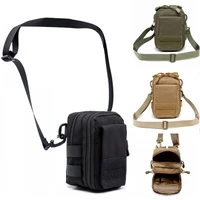 outdoor military army tactical molle utility waist pouch edc tool phone pack hunting bag with shoulder strap for men