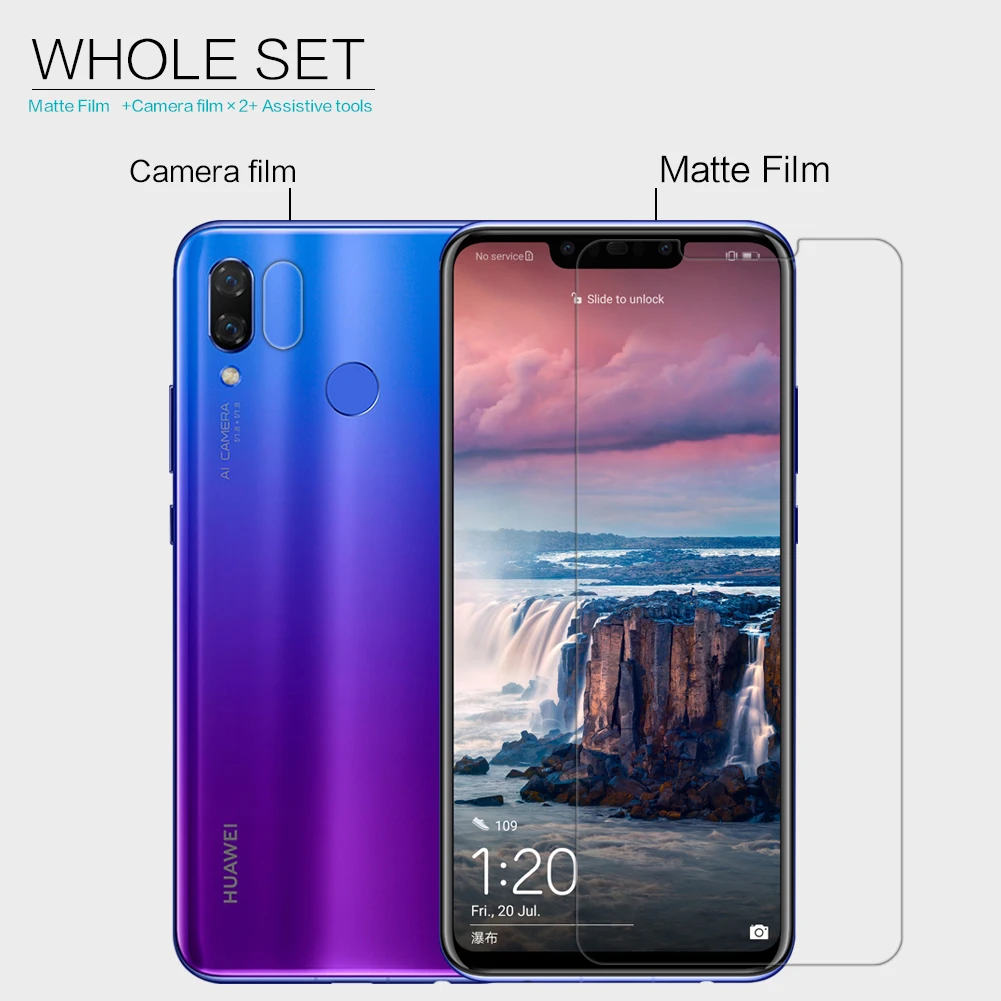 Для Huawei Nova 3 Антибликовая Защитная пленка для экрана матовая защитная против