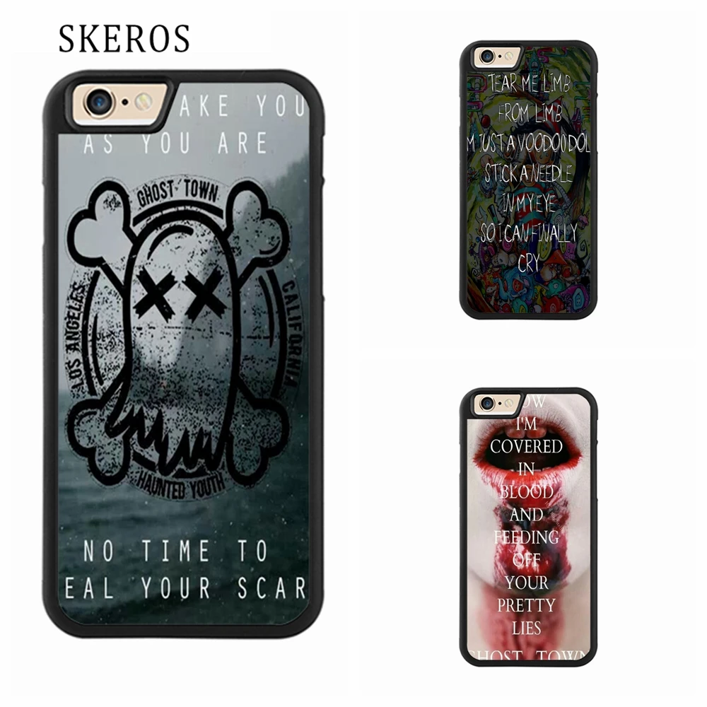Skeros Ghost Town группа тексты песен 5 Телефон чехол для iPhone X 4 4S 5S 6 6S 7 8 Plus плюс # A180 |