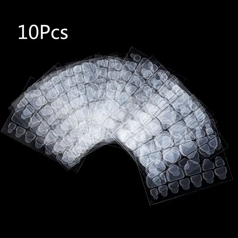 10 листов/упаковка прозрачные наклейки для ногтей водостойкие|Стикеры и наклейки|