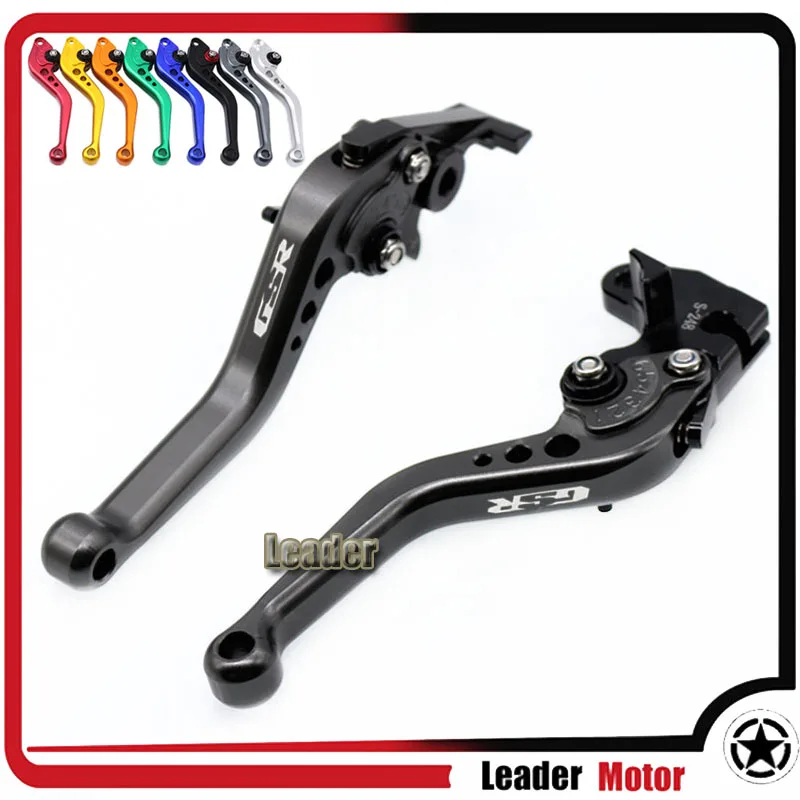 

Аксессуары для мотоциклов SUZUKI GSR 750 2011-2018 GSR 600 2006-2011 GSR 400 2008-2012, Короткие тормозные рычаги сцепления с ЧПУ, логотип GSR