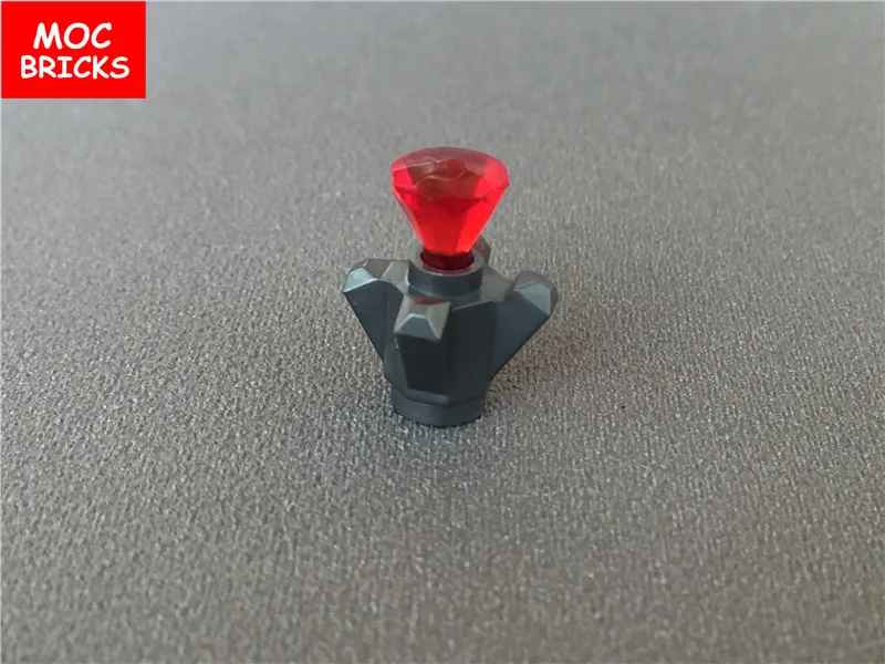 50 шт./лот MOC Кирпичи DIY духи транс Лайт рок 1x1 кристалл 4 точки драгоценность 11127