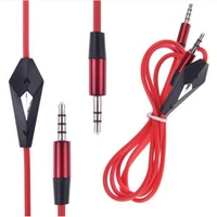 1pc replacement volume control talk cable aux cord mic for dr dre beats solostudio durable audio aux cable wire