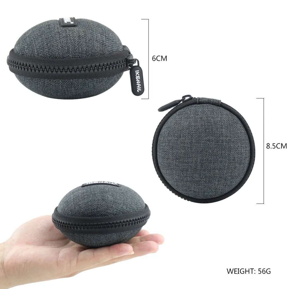 IKSNAIL чехол для наушников с жесткой сумкой для наушников Airpods/Earpods/sd-карта/usb-кабель/Беспроводное зарядное устройство Bluetooth аксессуары для наушников