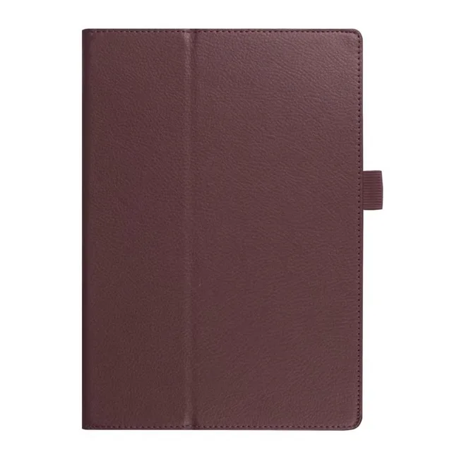 brown Кожаный чехол с откидной крышкой с зернистой текстурой для Apple iPad Pro 12,9 / Магнитный Авто пробуждение функция сна с Умной подставкой Держатель+ пленка+ ручка - Цвет: brown