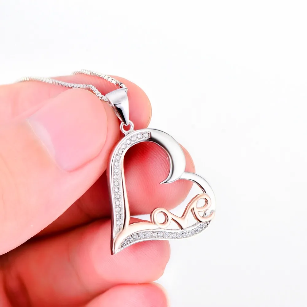 Женское Ожерелье из стерлингового серебра 25 пробы 9 розовое золото подвеска в