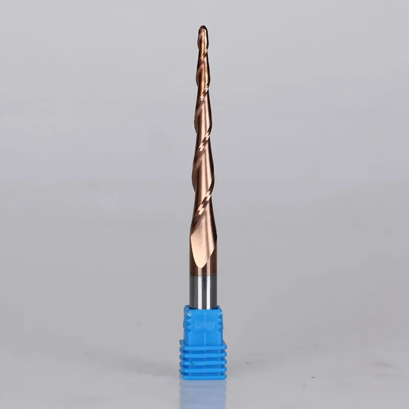 1 шт. R1.5 * D8 60 100L 2F HRC55 вольфрамовое твердосплавное покрытие конические сферические