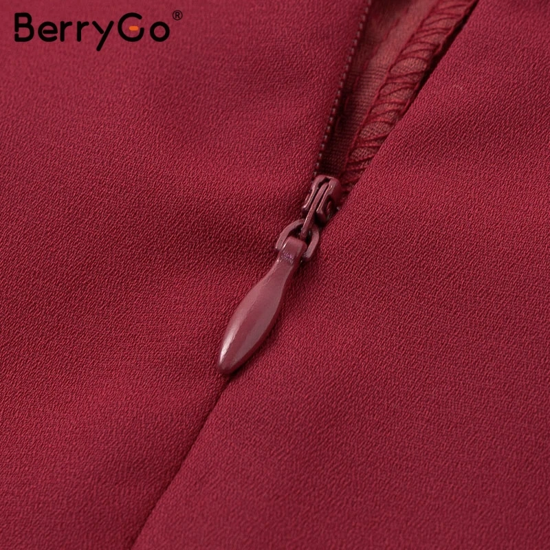 BerryGo пикантные кружевные женские комбинезоны длинный Летний комбинезон платье с