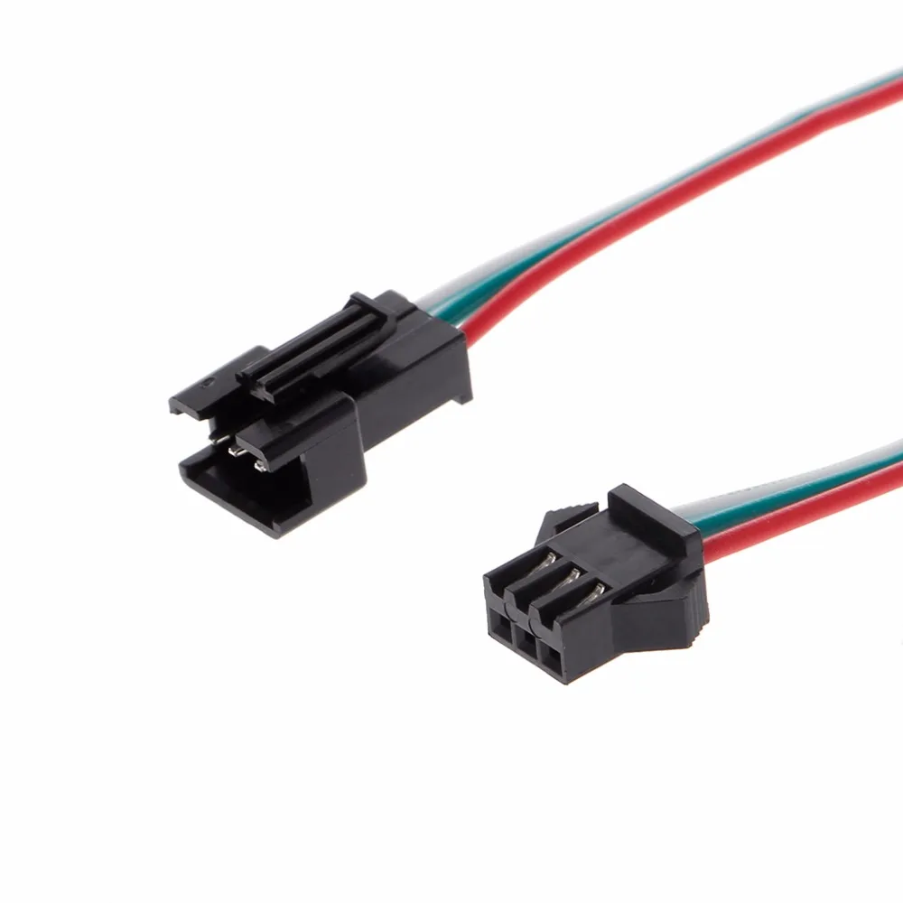 10 пар 3 Pin JST SM мужской разъем кабель для WS2812B WS2812 WS2811 светодиодные полосы лампы