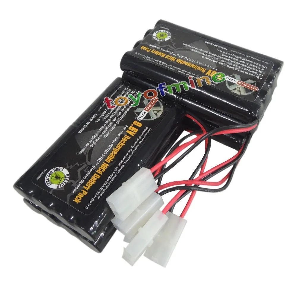 

5pcs 9.6V 1000mAh NiCd Rechargeable Battery Pack RC CAR