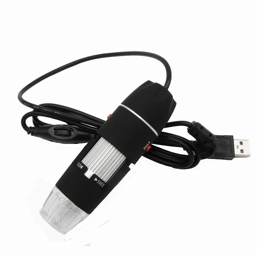 Цифровой usb микроскоп 500X с 8 светодиодными лампами регулируемый электронный