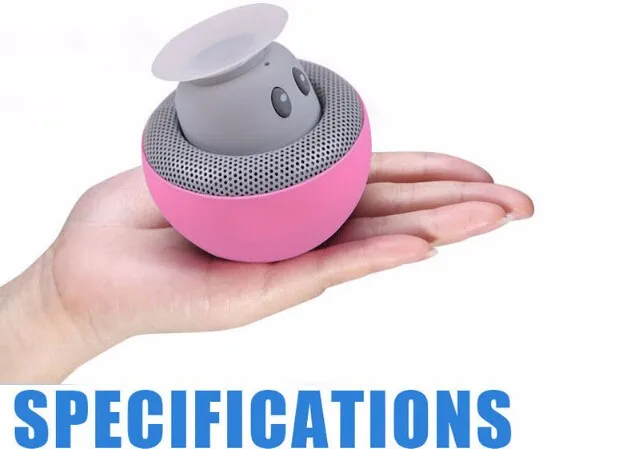 Беспроводные, небольшие, bluetooth динамик Гриб водонепроницаемый силиконовый всасывающий держатель Handfree музыкальный плеер