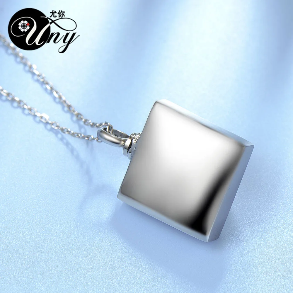 Uny Keepsake кремации пепел Пирамида ПЭТ урну Ожерелья для мужчин подвеска духи