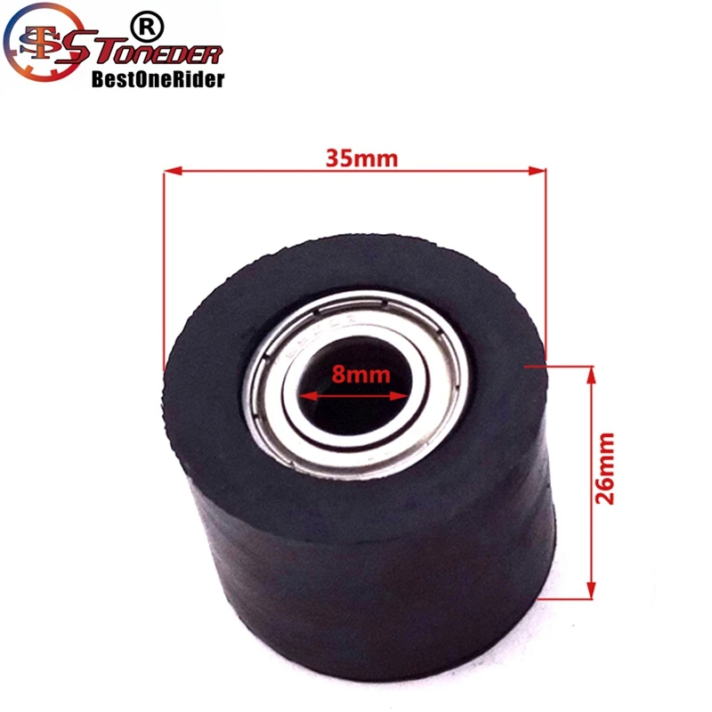 Подвеска для мотоцикла квадроцикла черная резина 8 мм|guide pulley|guide rollersguide chain |