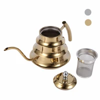 1 2l stainless steel tea pot with tea strainer chinese kung fu tea set puer kettle coffee maker convenient home office tea pot