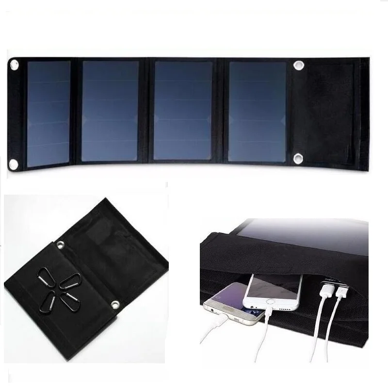 Портативное солнечное зарядное устройство Sunpower 24 Вт 12 5 В для телефона/USB
