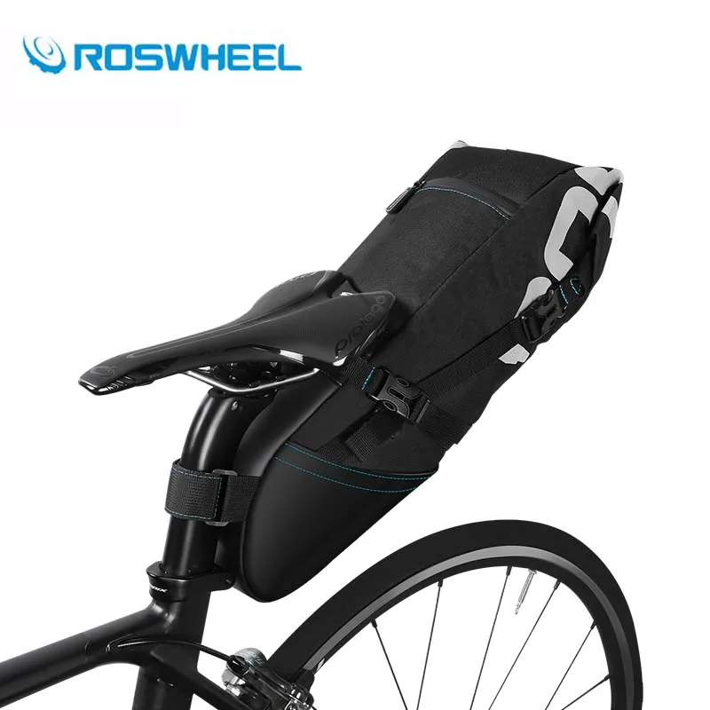 Roswheel велосипед мешок 8l/10l большая емкость водонепроницаемая сзади mtb седло