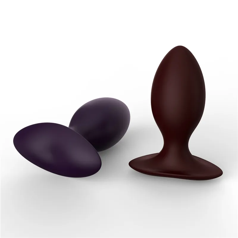 Big And small 2 pcs/set Purple Brown Anal Plug Stimulation Massage Sex toys Male Masturbation Adult Erotic Products. |