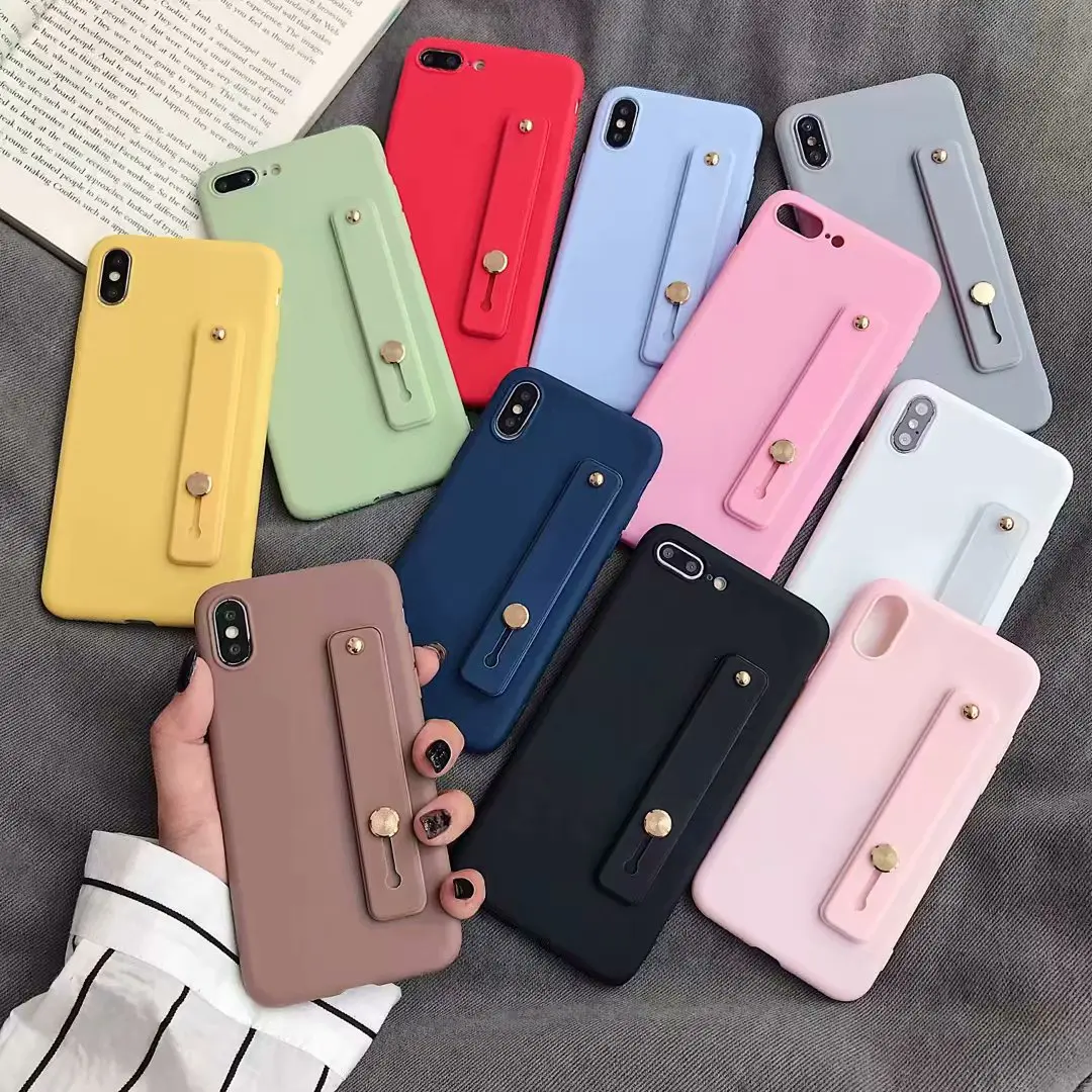 Wrist Strap Hand Band silicone case for xiaomi redmi note 7 6 pro 5 plus 6a 5a prime y3 mi 9 8 a2 lite se a1 5x stand back cover |