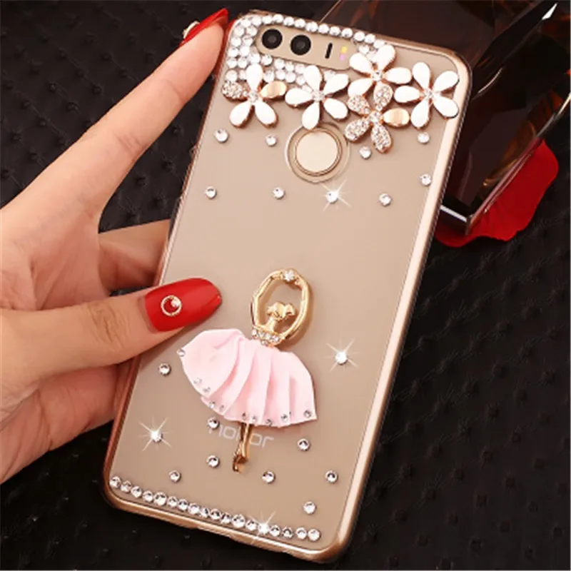 Y5 Y6 Y7 Prime 2018 Bling Diamond phone Cover Case For Huawei Honor 20 10 lite 9X 8A 8C 8X 8S V20 V10 P Smart Z 2019 pro |