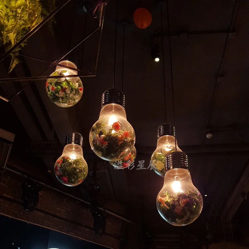 Современный подвесной светильник с растительным горшком модный скандинавский