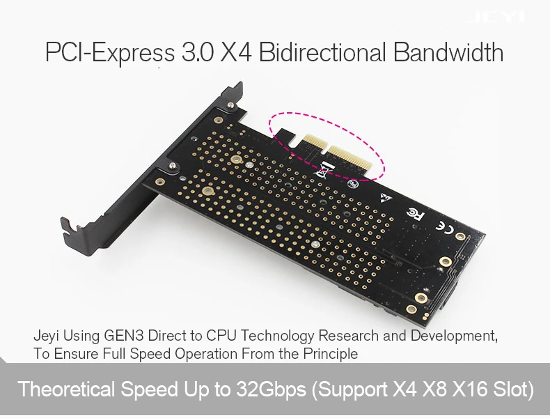 JEYI SK7 M.2 NVMe SSD NGFF для PCI-E X4 адаптер M ключ B ключ двойной интерфейс карты Поддержка PCI-E3.0 двойное напряжение 12 В+ 3,3 В SATA3
