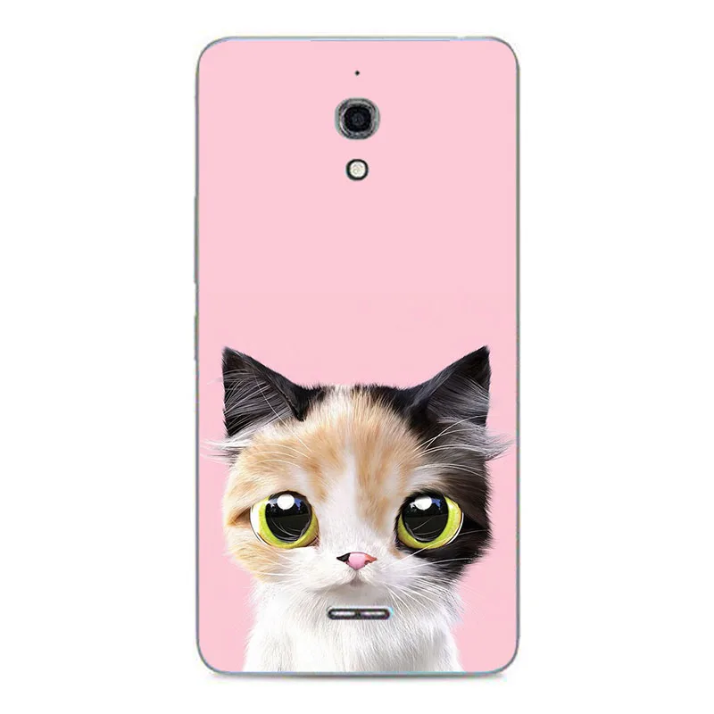 Чехол для телефона чехол Alcatel OneTouch Pixi 4 (6) 3G искусственный кошка сова Чехлы 8050 OT8050