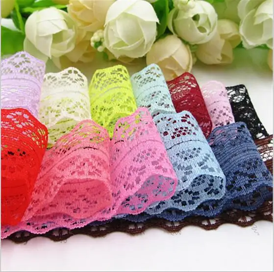 1 ярдов/партия кружево обрезки ткани Ширина 20 мм с кружевной лентой вышитая