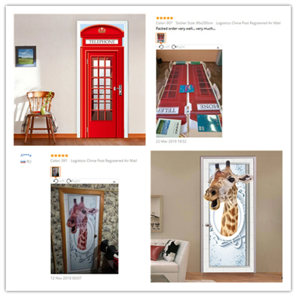 Funny 3D Door Stickers Truth Buyers Show DIY Removable Self Adhesive Mural For Kidroom Living Room Waterproof Murals | Дом и сад