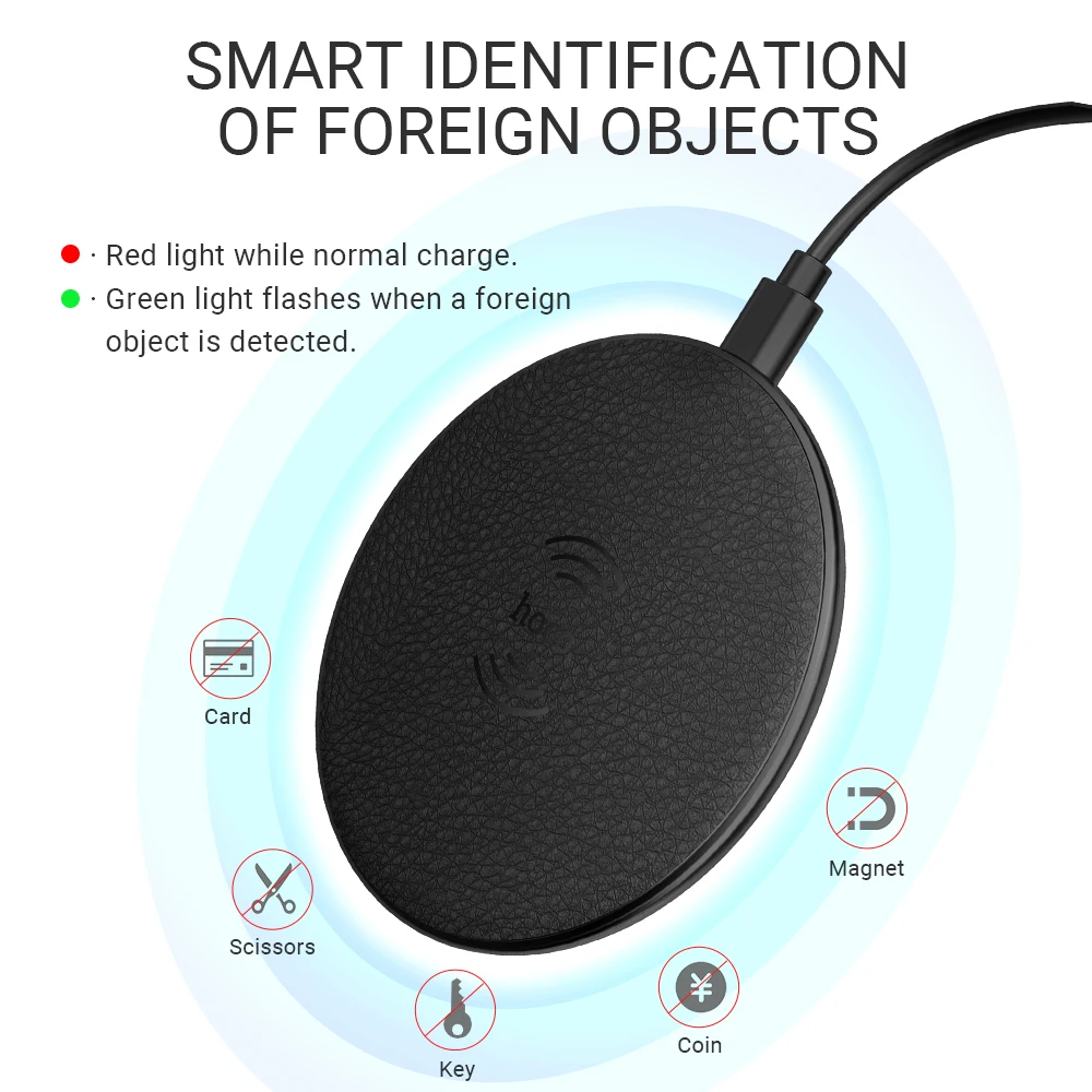 hoco беспроводное зарядное устройство 5W выход беспроводная зарядка для iPhone Samsung