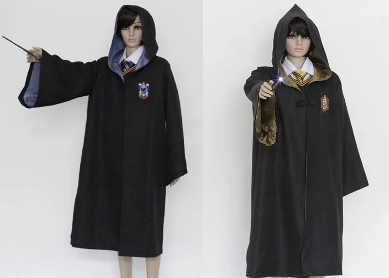 Хогвартс Поттер халат Hufflepuff Ravenclaw Гриффиндор Слизерин Поттер костюмы накидка плащ галстук шарф Гермиона Рождественский подарок