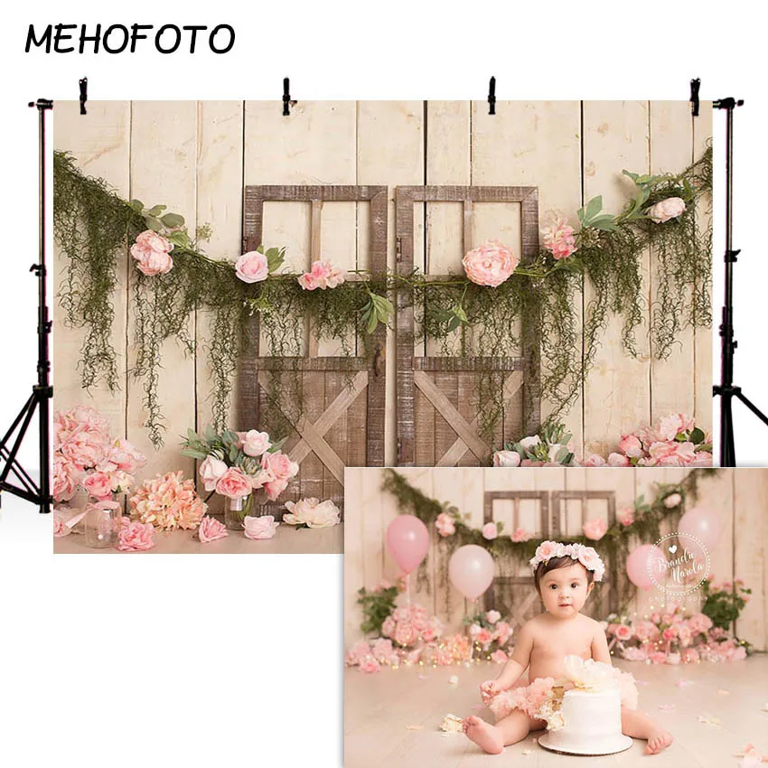 

MEHOFOTO Newborn Baby Floral Photography Backdrops Flower Photographic Studio Photo Background Birthday Decorations Prop