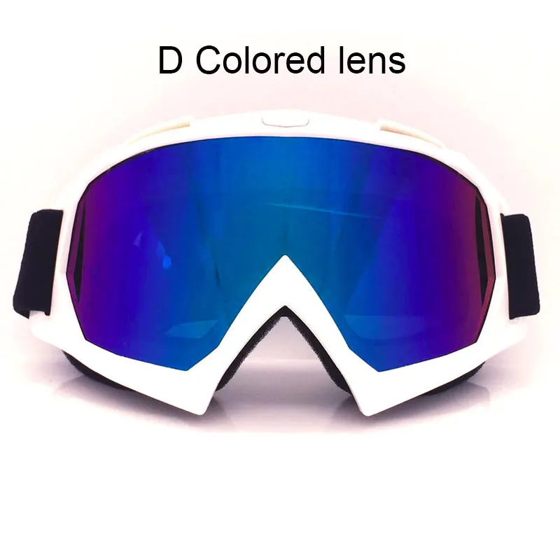 D Colored lens Roaopp, уличные мотоциклетные очки, маска, спортивные велосипедные очки, мотогонок, внедорожные очки для женщин, мужчин, Мото очки - Цвет: D Colored lens