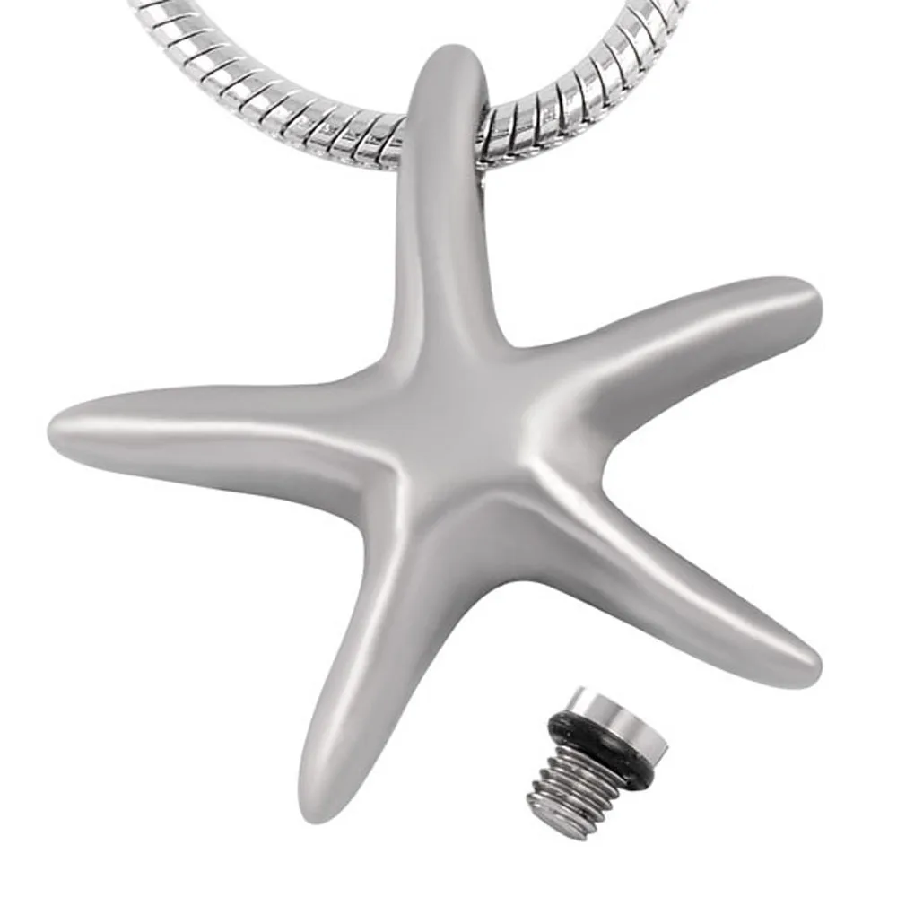 

IJD8388 Wholesale or Retail Women New Fashion Stainless Steel Star Cremation Jewelry for Ashes Pendant Necklace