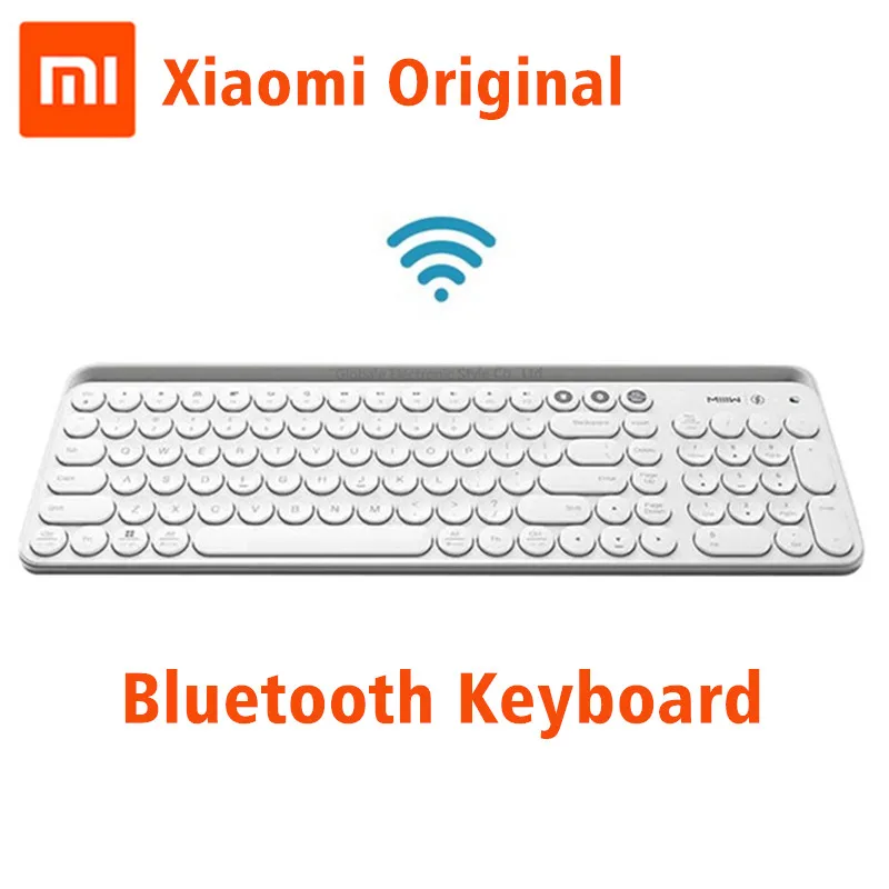 Xiaomi Miiiw Bluetooth Двухрежимная клавиатура 104 клавиша 2,4 ГГц многофункциональная система совместимая Беспроводная портативная клавиатура ПК ноутбук