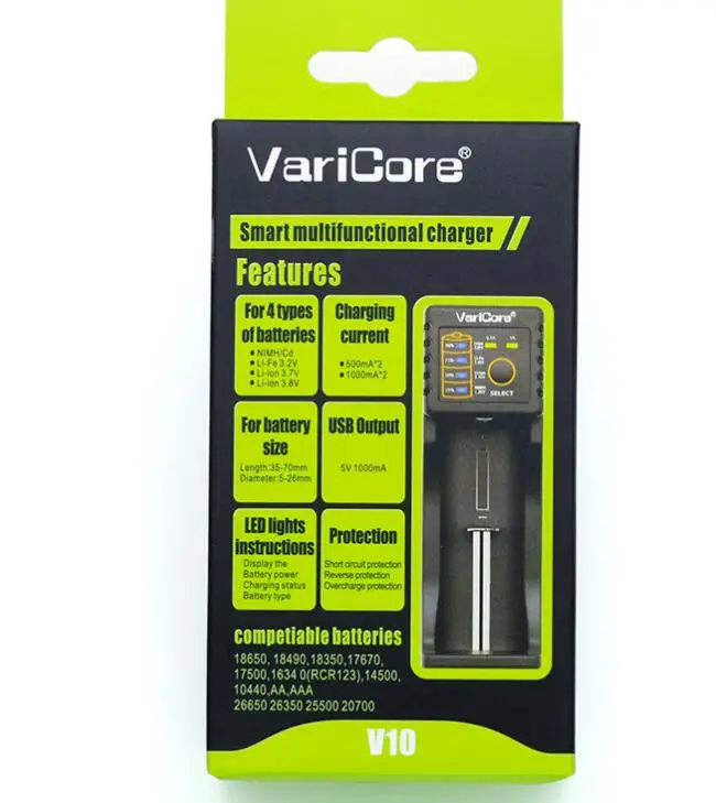 Новинка 2018 зарядное устройство VariCore V20i V10 U4 18650 26650 18350 16340 18500 25500 17500 NiMH 1 2 В AA AAA 5