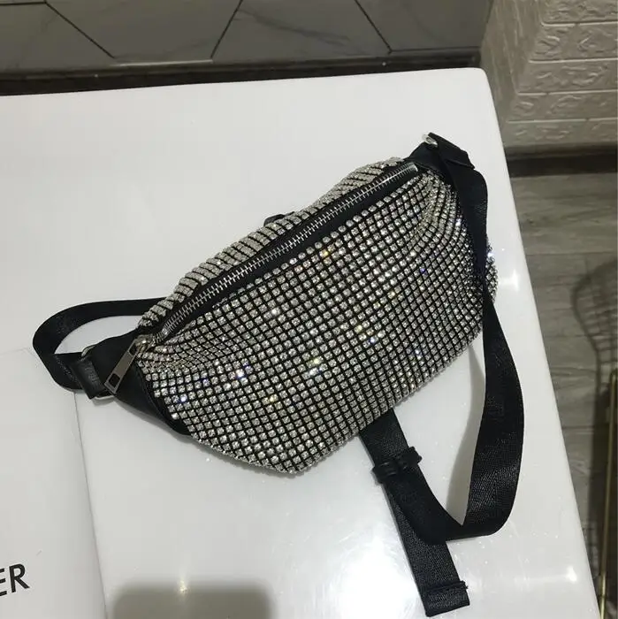 Женская сумка-мессенджер маленькая через плечо со стразами | Багаж и сумки