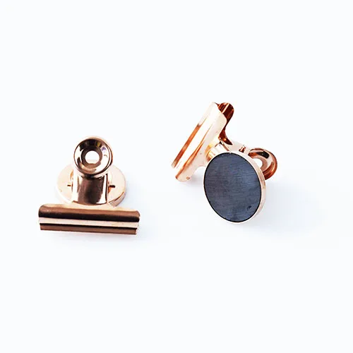 Rose-Gold-38mm XRHYY упаковка из 8 магнитов, зажимы для использования в офисе, в школе, для использования, настенное украшение для дома, фото, отображает сильные магнитные зажимы - Цвет: Rose-Gold-38mm