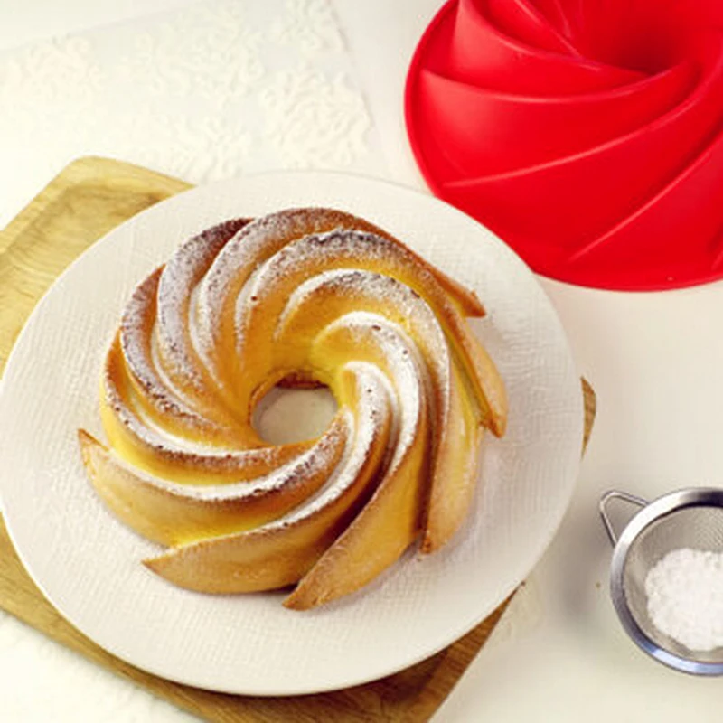 9 дюймов полые Savarin шифон формы силиконовая форма для пирога посуда выпекания