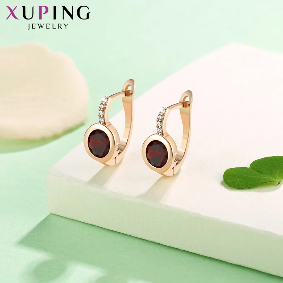 Серьги Xuping новый дизайн роскошные серьги кольца из синтетического кубического