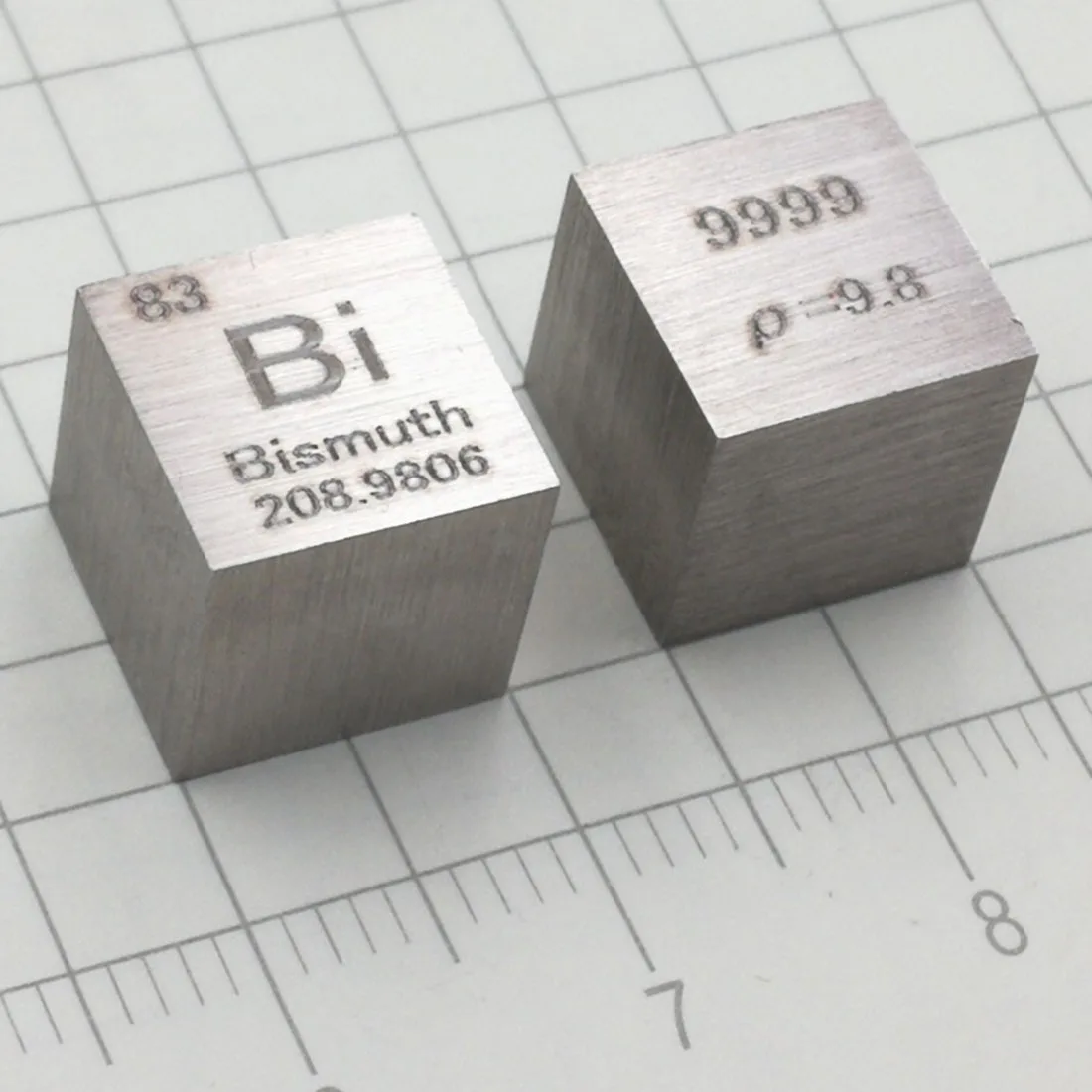 Высокочистый 10x10x10 мм wiredraw Bismuth Cube Периодическая таблица элементов для учебы