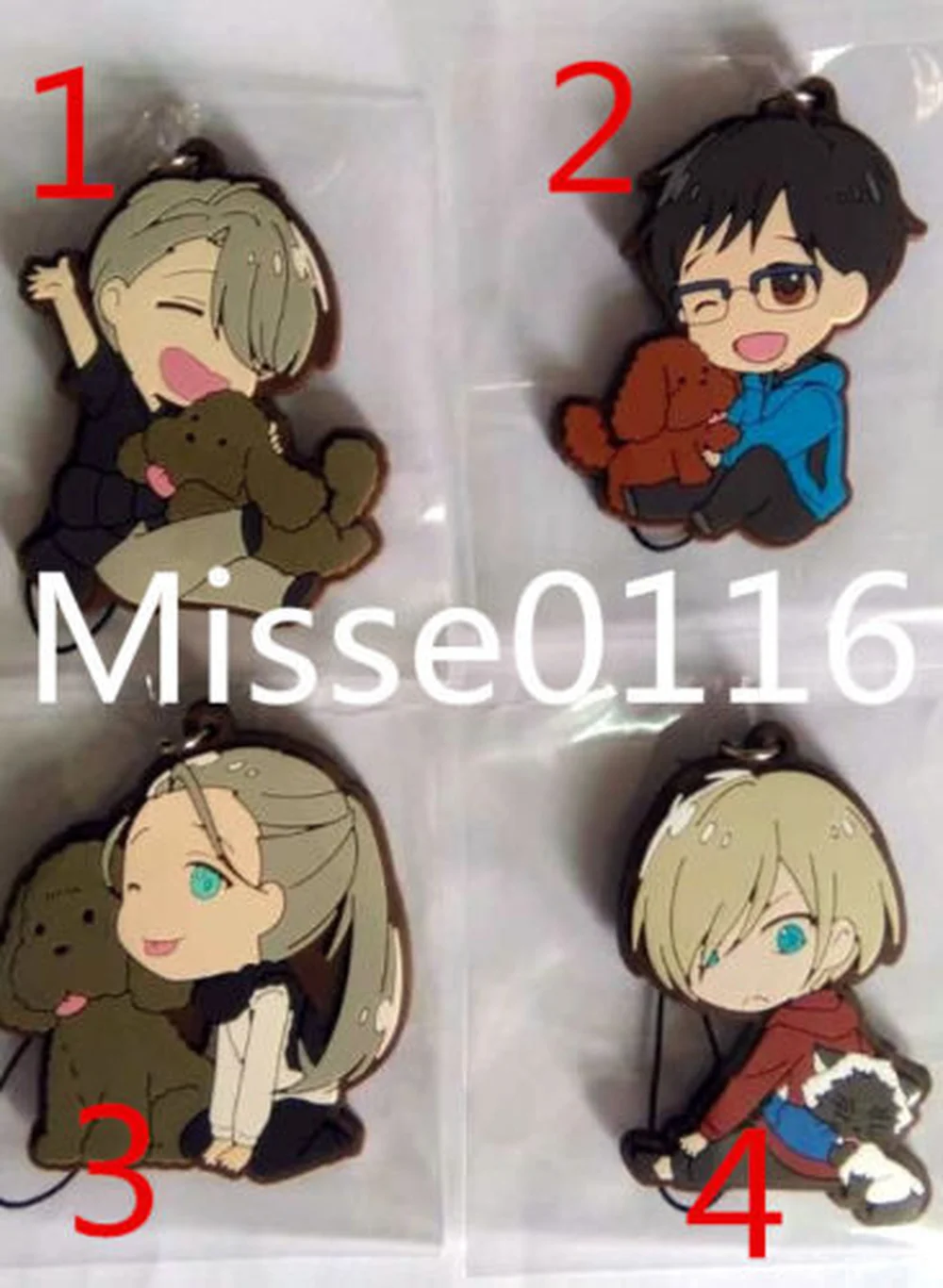 T075 Anime Yuri on Ice Nikiforov Victor rubber keychain Дом и сад