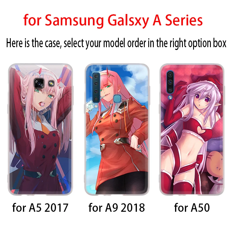Роскошный чехол для Samsung A32 A52 A72 A12 A42 5g A21S A50 A51 A3 A5 A6 A7 A8 Plus 2018 2017 Cover The Franxx Anime |