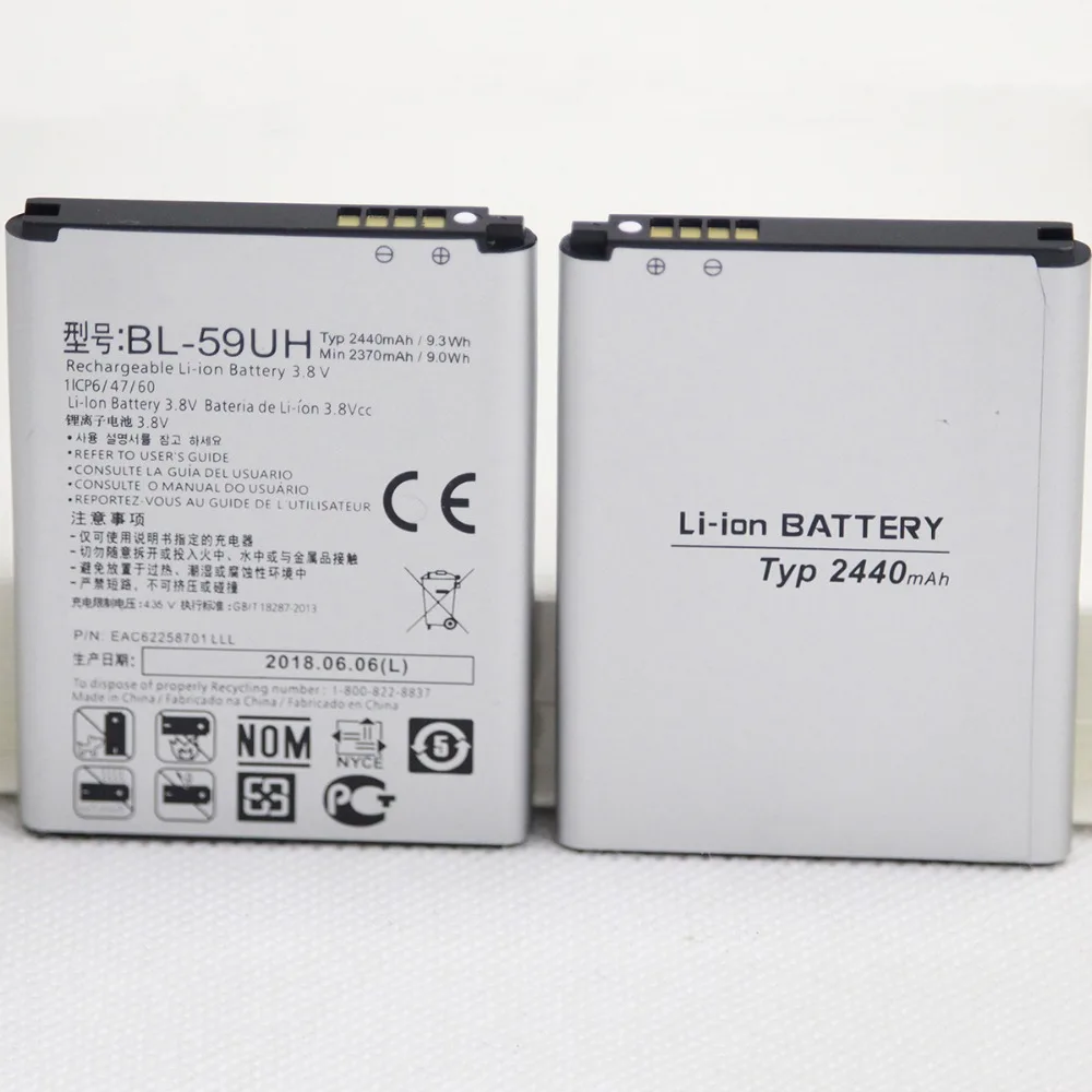 ISUNOO BL 59UH мобильный внутренняя Батарея для LG G2mini D618 D620 D620R D620K D410 D315 F70 2440 мА/ч BL59UH