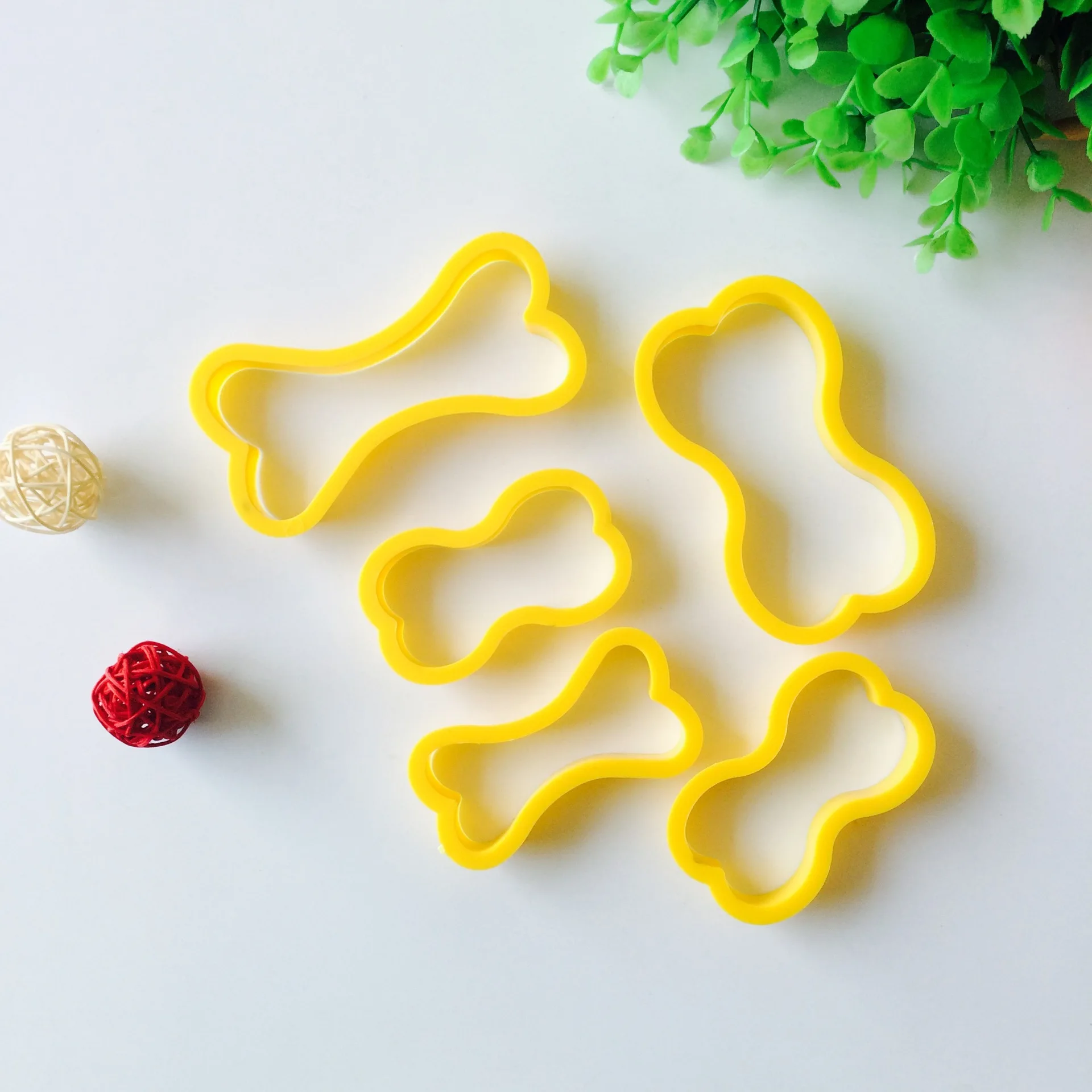 5 pieces of bone set cookie cutting tool baking sugar cake mold | Дом и сад