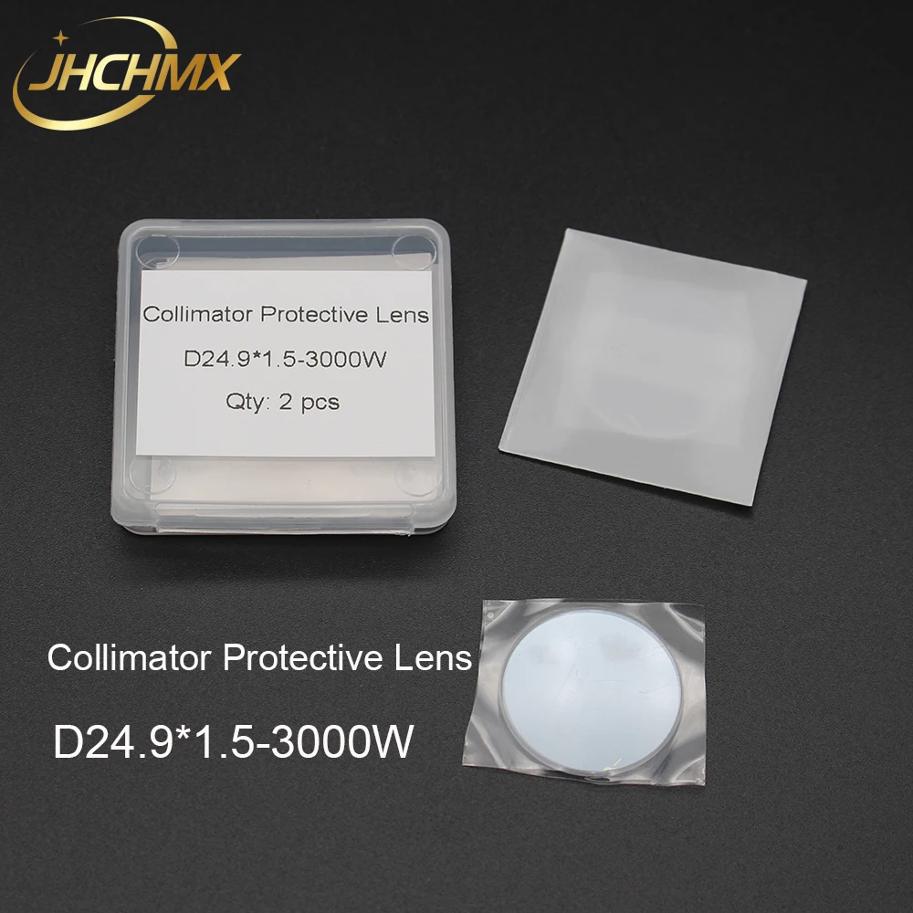 JHCHMX 10 шт./лот Raytools Collimator Защитный Объектив/стекло 24,9*1,5 мм 1064nm 3000 Вт QBH верхняя защита зеркала BT240S части