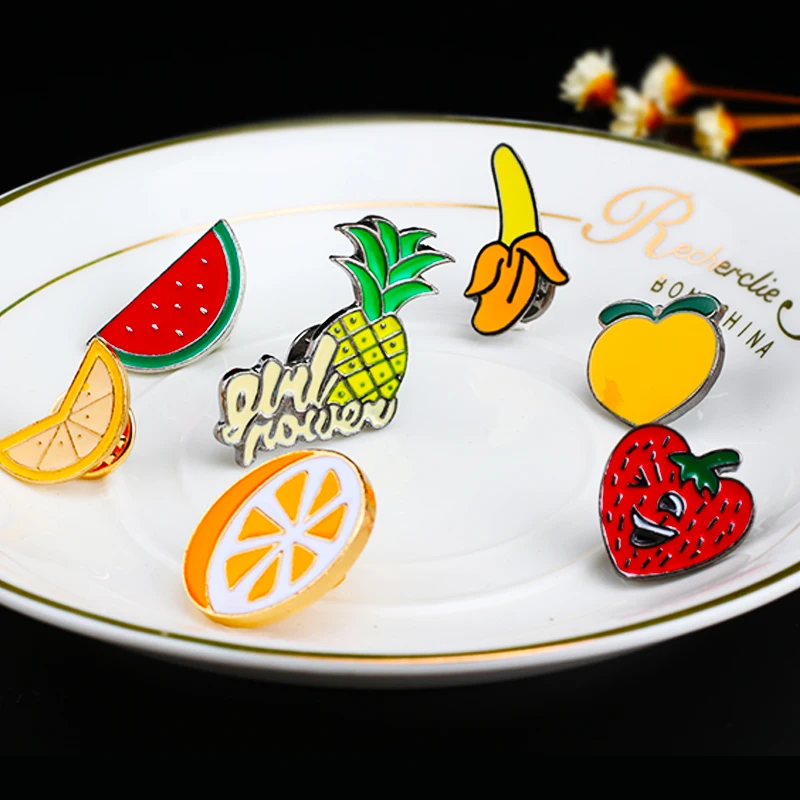 Креативные модные значки броши булавки в виде оранжевого арбуза слов фруктов