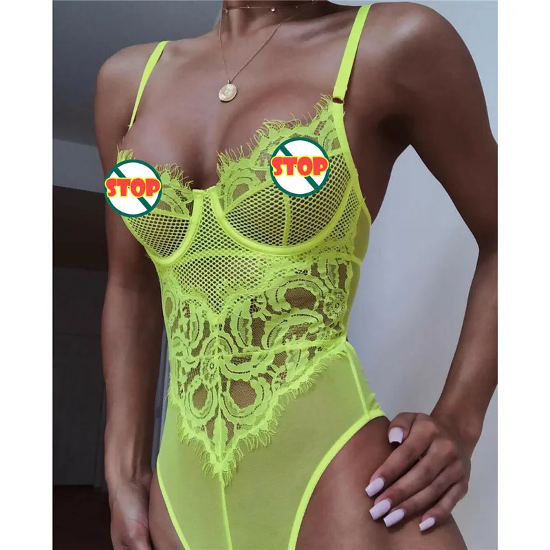 Женское сексуальное нижнее белье Порно Сетчатое боди эротическое Женская