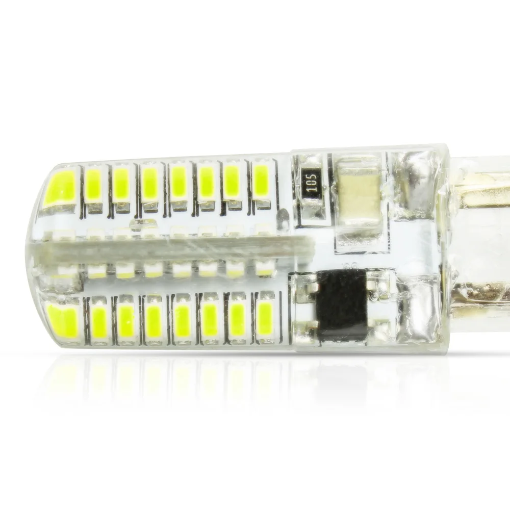 10x 220V 230V G9 6W Silicone COB 64LED Bulb SMD3014 LED Corn Lamp Spotlight for Crystal Warm Cold White | Лампы и освещение